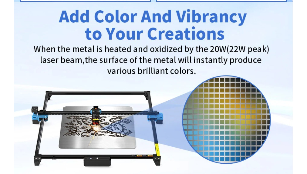 Grabadora/cortadora  Láser Two Trees Tts-20 Pro Max 60x60 Cm