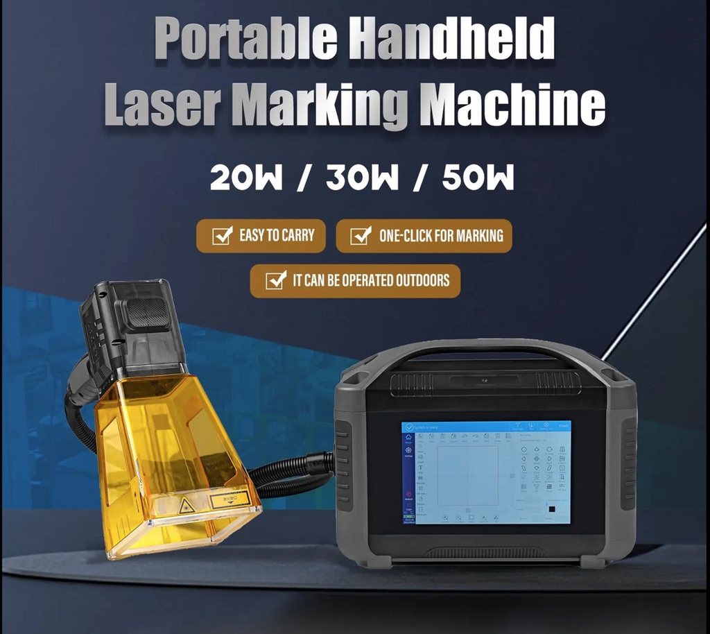Grabadora Laser De Fibra De Mano 20w - V1 Mark F1  Handheld