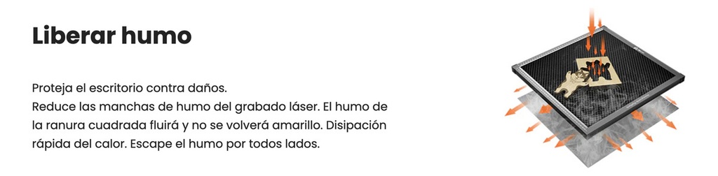 Honeycomb Algo Laser 40x40cm Base De Apoyo