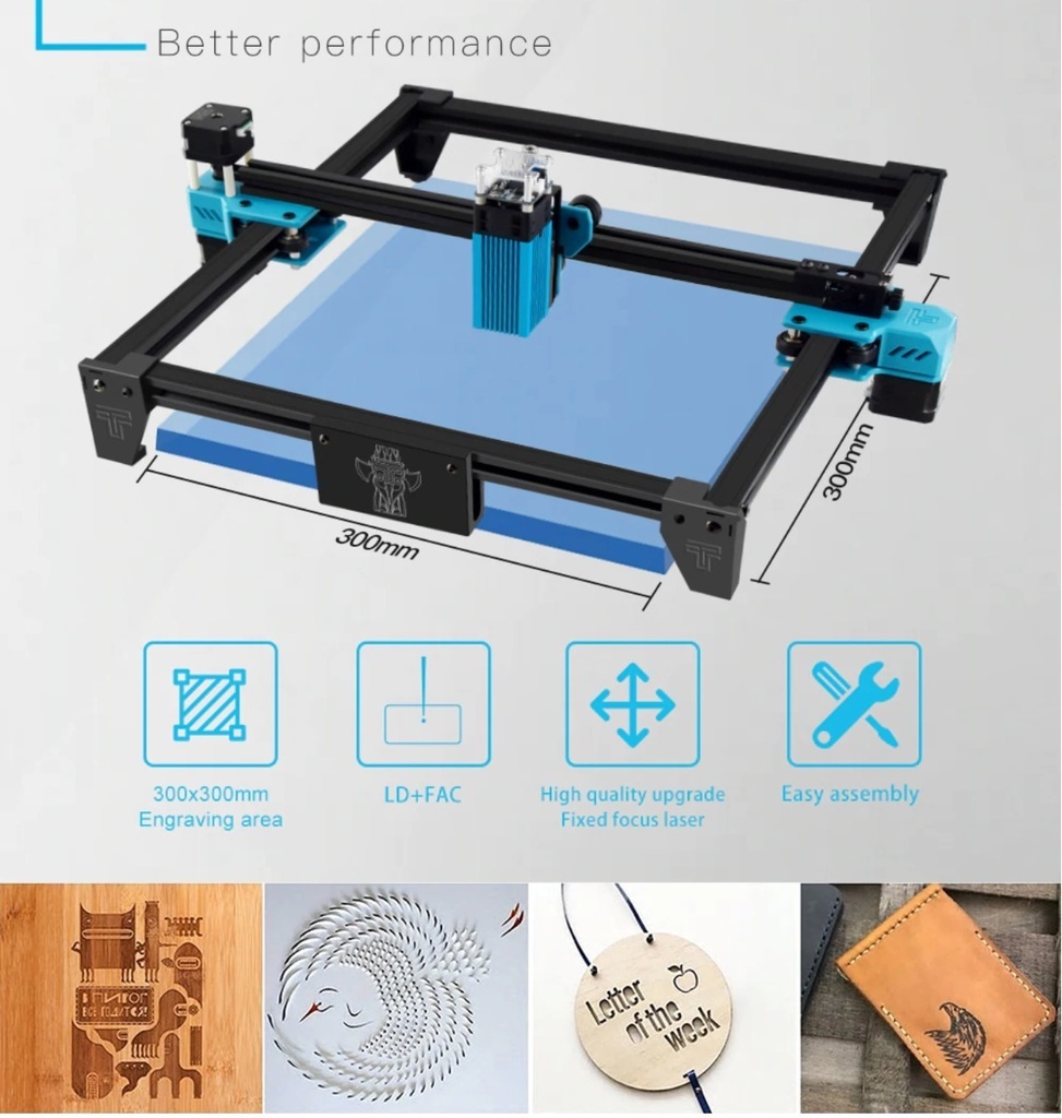Cnc Corte Y Grabado Laser Ultimo Lanzamiento !! 30x30cm