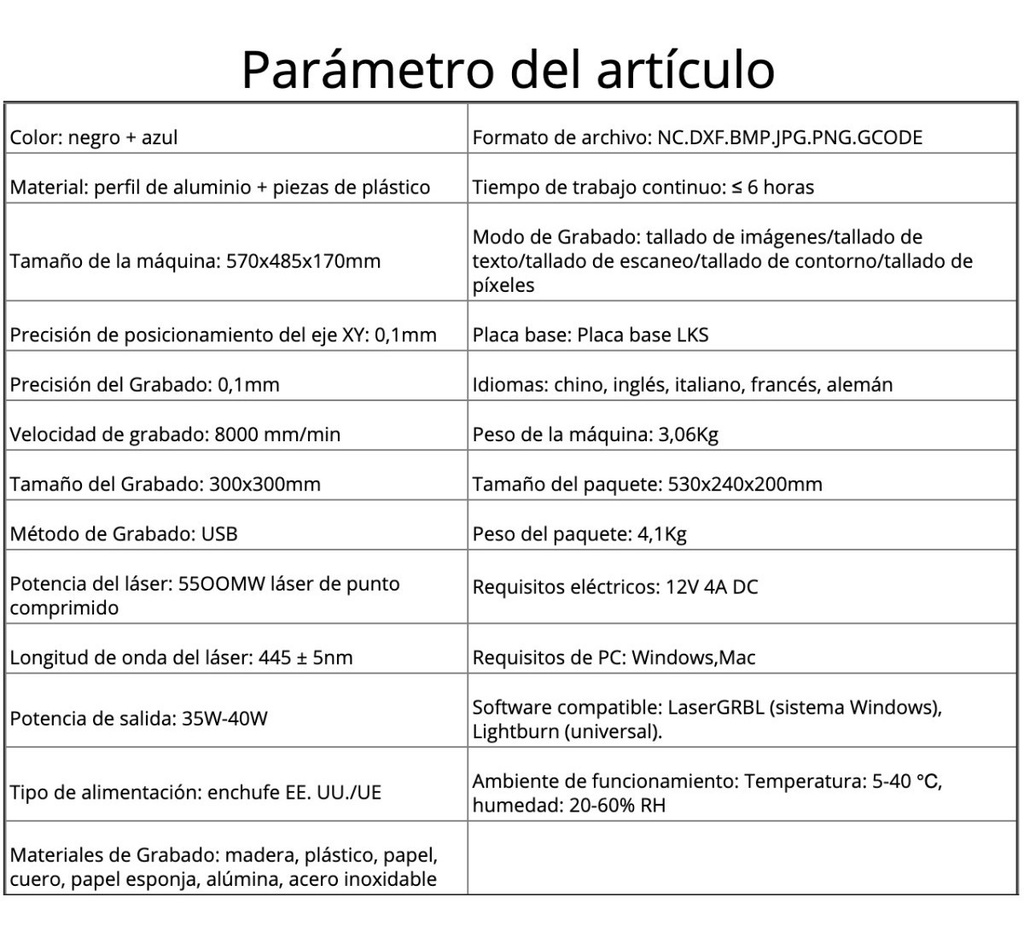 Cnc Corte Y Grabado Laser Ultimo Lanzamiento !! 30x30cm