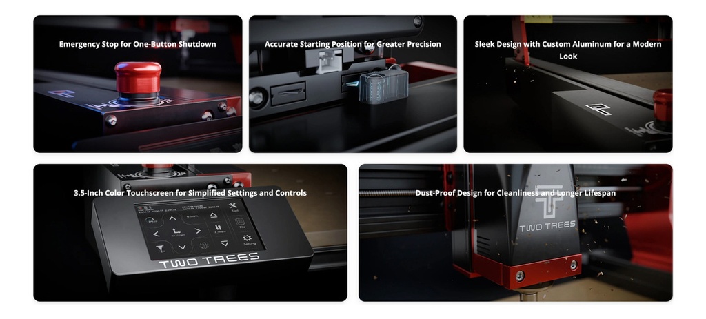 Router Cnc Dual Two Trees Ttc 450 Pro Spindle 500w 10w Laser