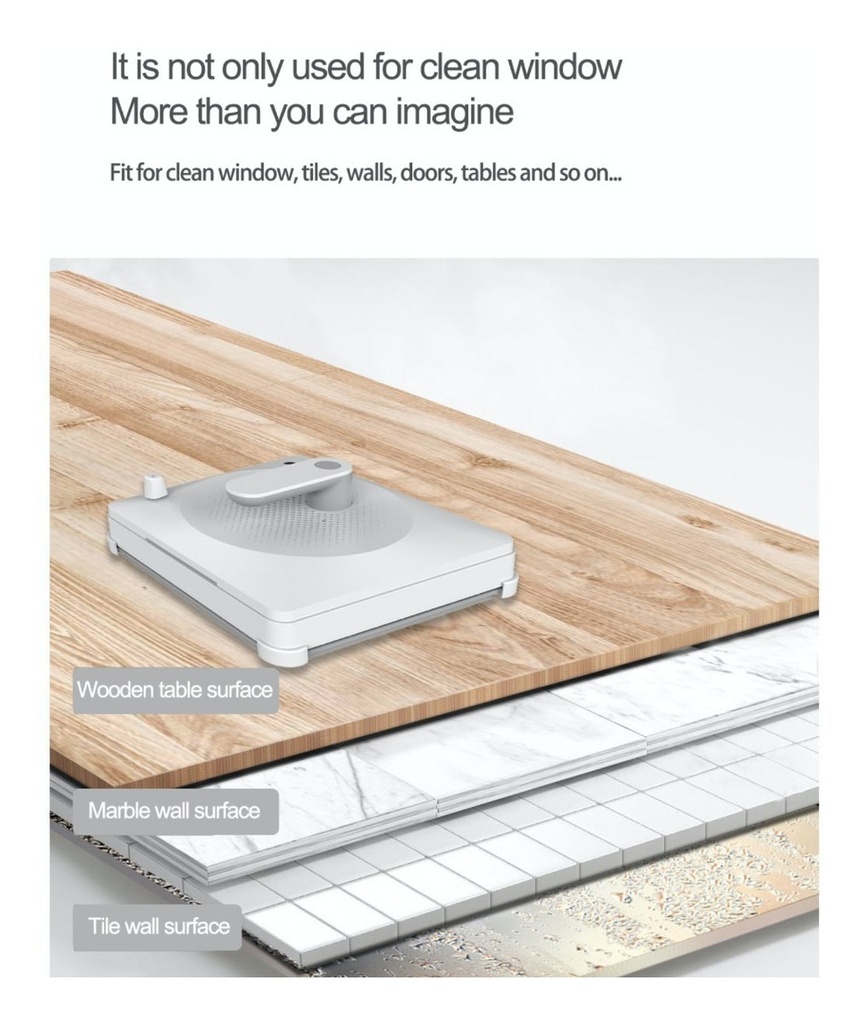 Robot Limpia Vidrios Bobot - Xiaomi W3060 - 6 Cuotas Sin Int