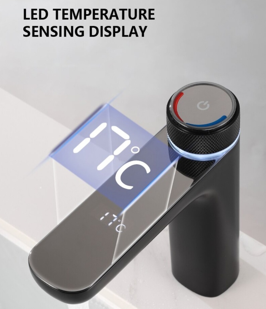 Novedad! Monocomando Digital Termostatico Alta Gama Y Diseño