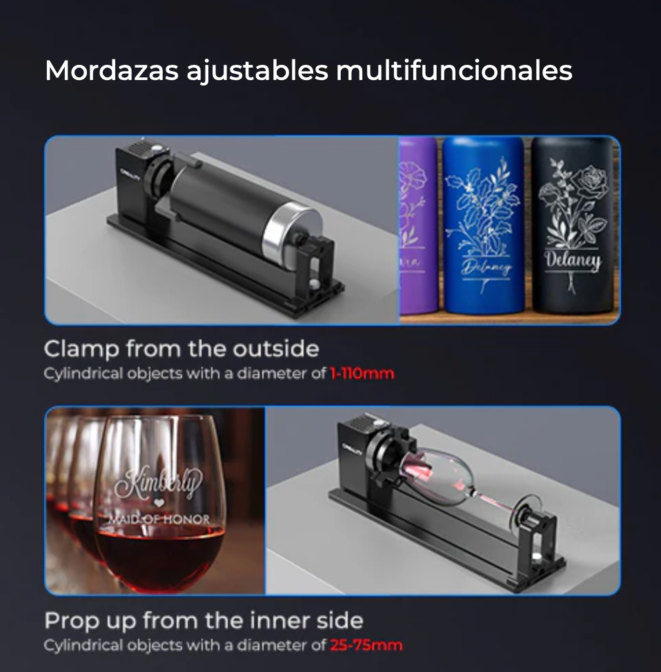 Rotativo Cnc Laser Creality P/ Grabadora Falcon Serie