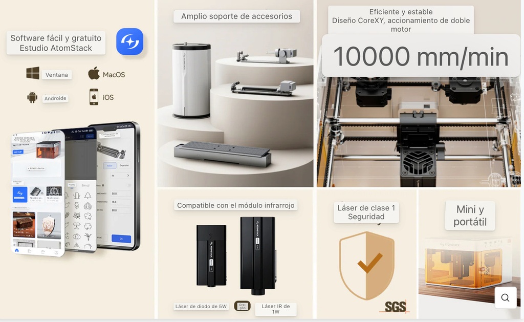 Atomstack P1 Laser de Diodo 5w