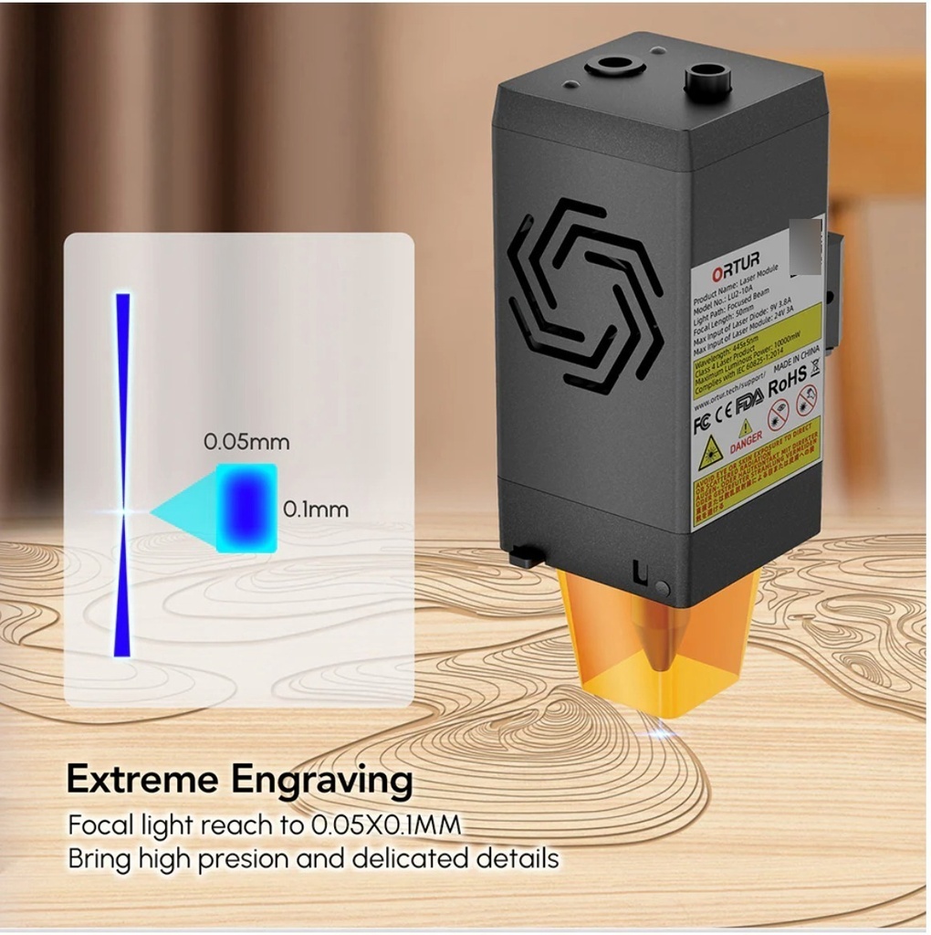 Cabezal Laser 10w Opticos Ortur Lu2 Compatible Con Atomstack