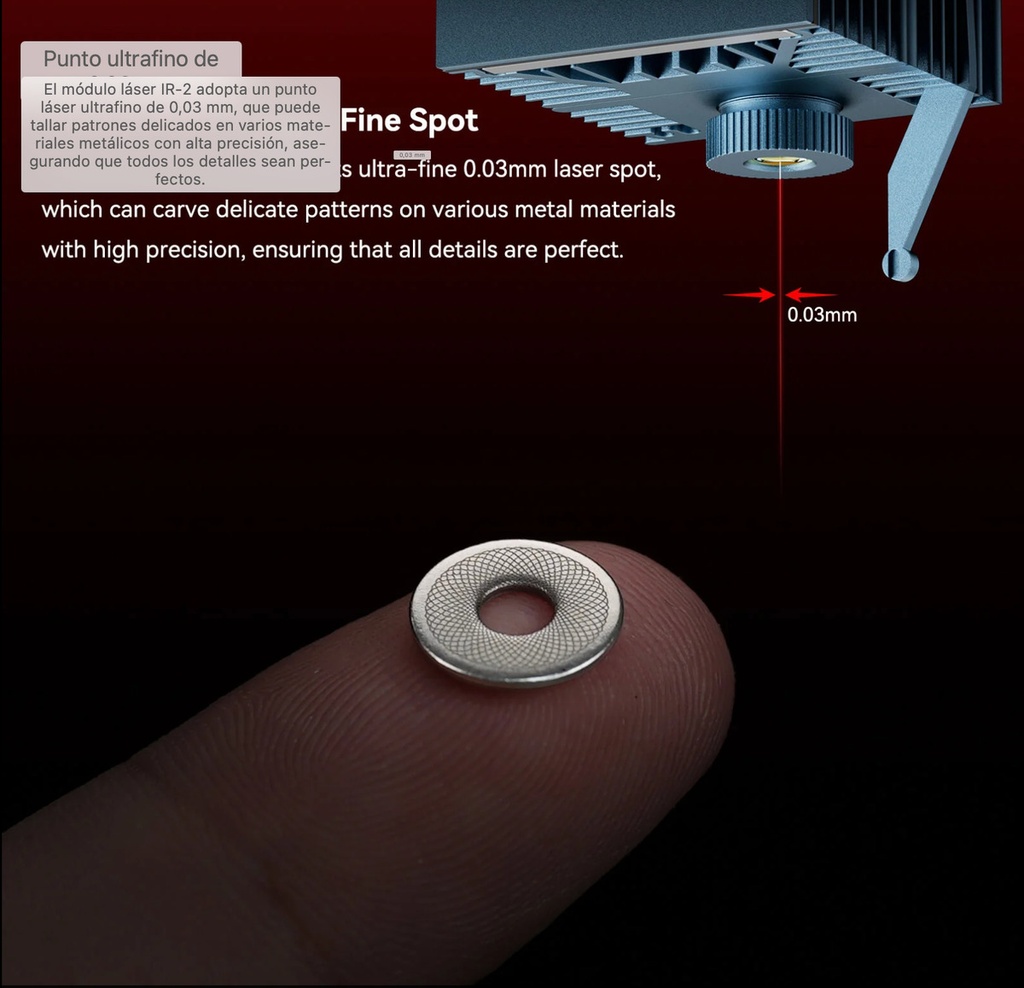 Módulo Láser Infrarrojo Sculpfun Ir-2w 1064nm  S9/s10/s10/sf