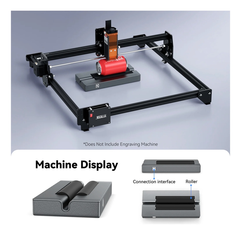 Accesorio Rotativo Cnc Laser Wainlux R1