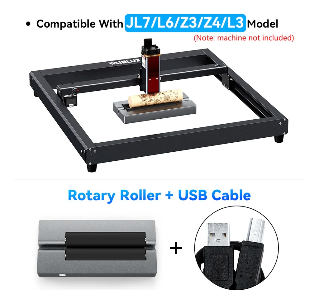 Accesorio Rotativo Cnc Laser Wainlux R1