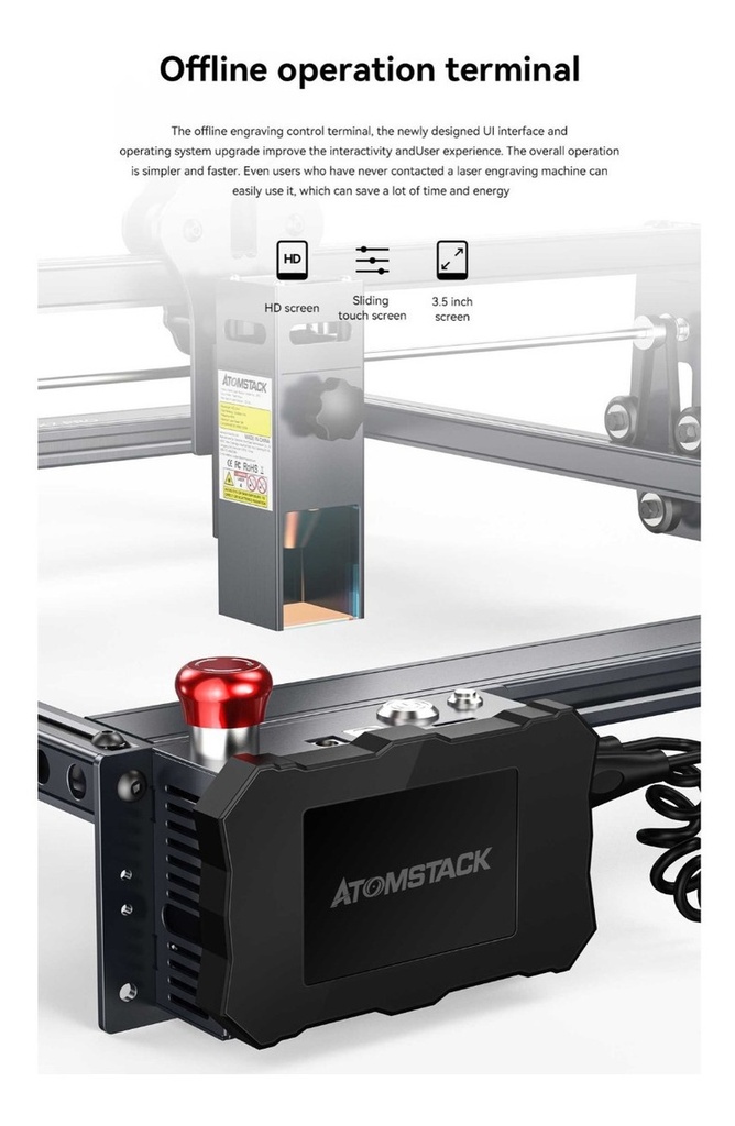 Cnc Laser Corte Y Grabado Novedad Atomstack X7 Pro 50w Touch
