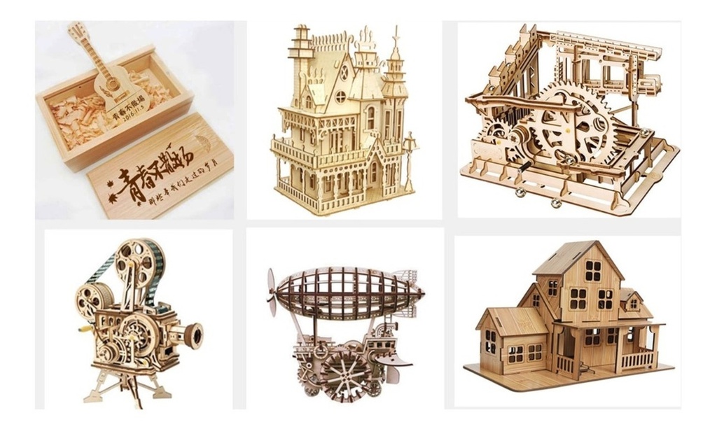 Cnc Corte Laser 100x100cm-80w Corta Mdf 3-5 Mm En 1 Pasada