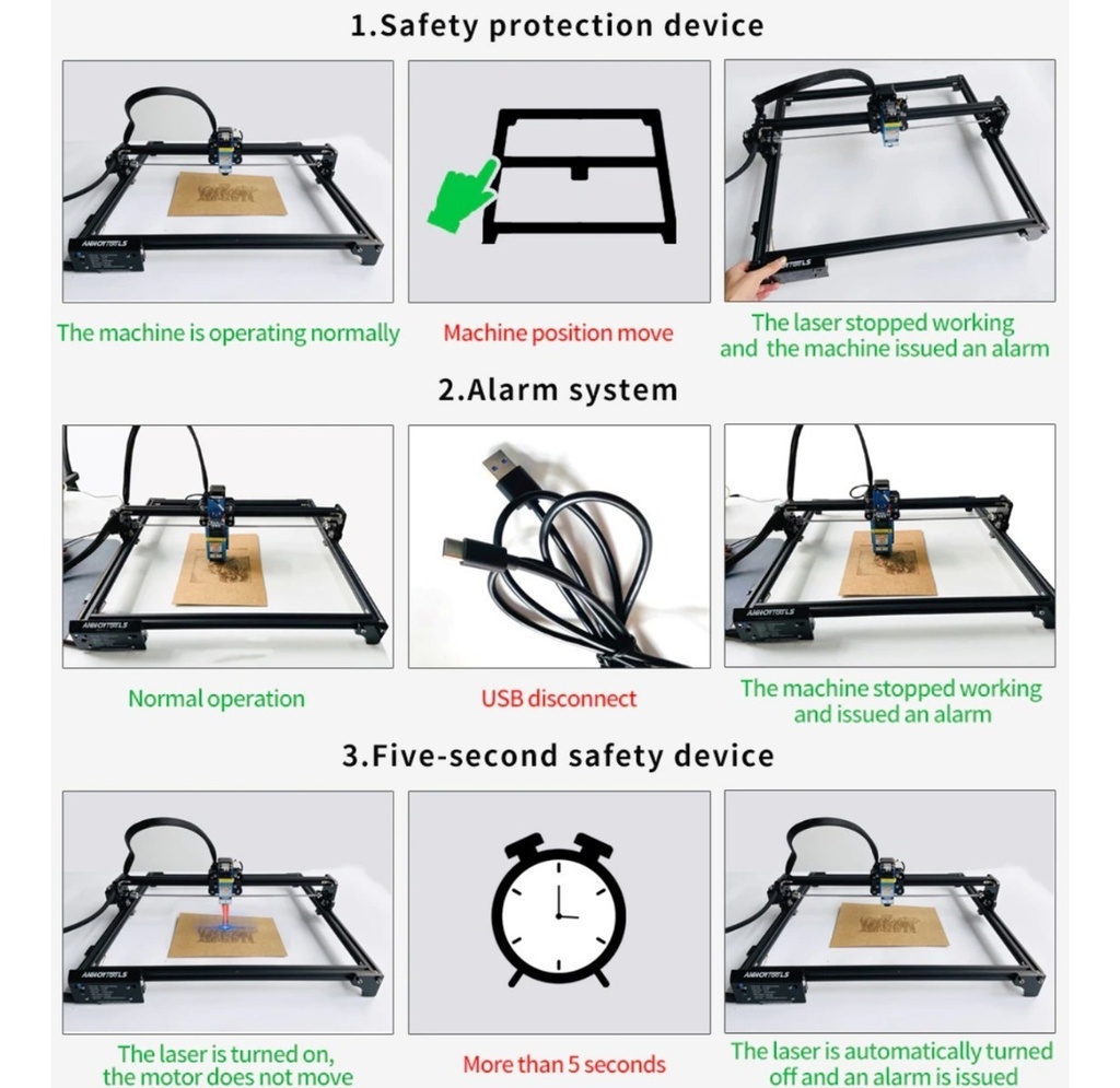 Cnc Corte Y Grabado Laser 40x45 80w Corta Mdf 3mm 1 Pasada