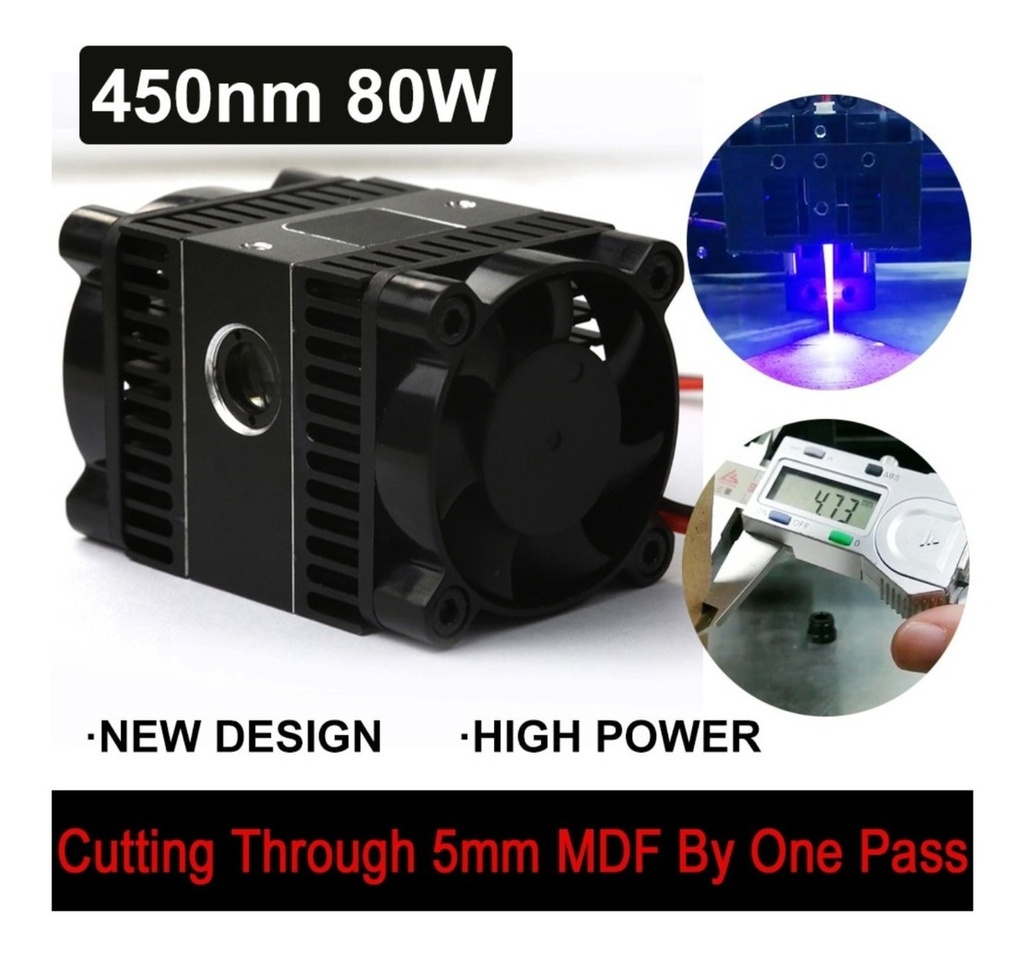 Nuevo Cnc Laser 65x65cm-80w Corta Mdf 3-5mm En 1 Pasada!