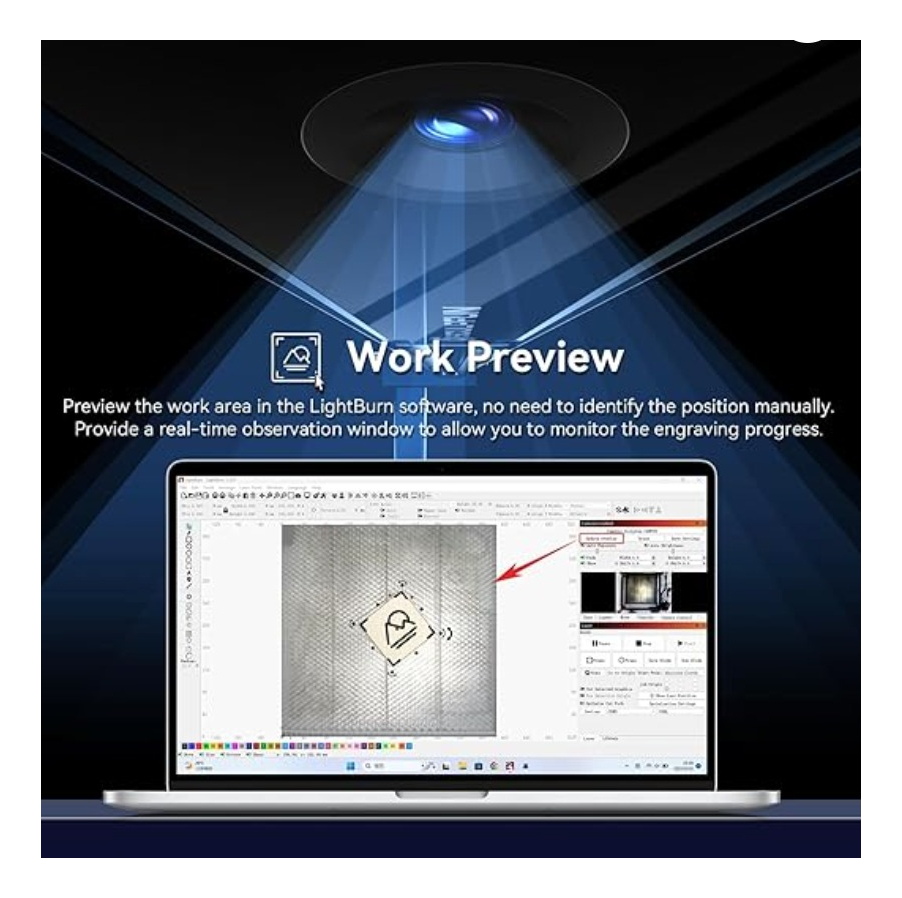 Sculpfun Cam 500 Para Lightburn - Escaner Posicionamiento