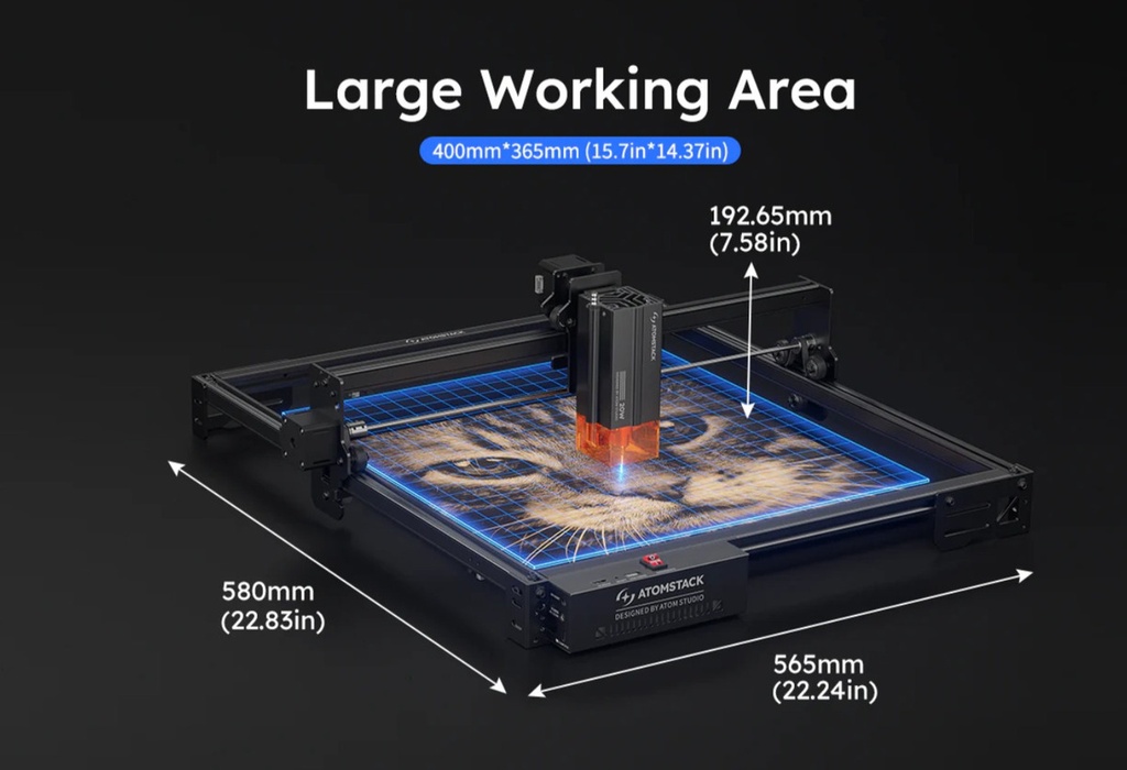 Atomstack A20 Pro V2 Black Maquina Laser
