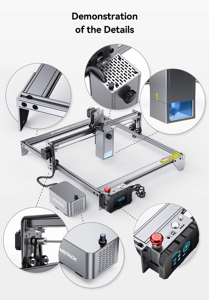 Atomstack X20 Pro 130w Incluye Asistente Aire