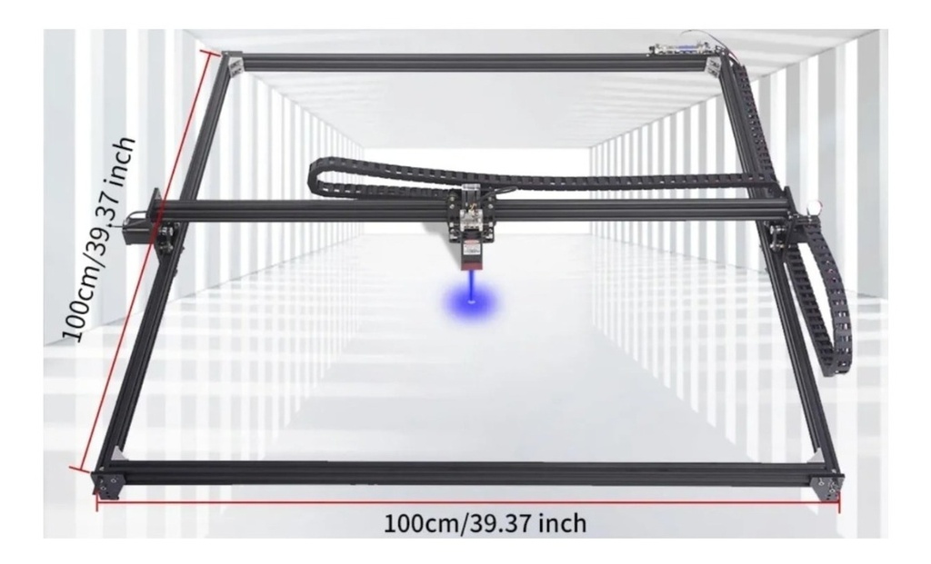 Cnc Corte Laser 100x100cm-130w Corta Mdf 6 Mm En 1 Pasada