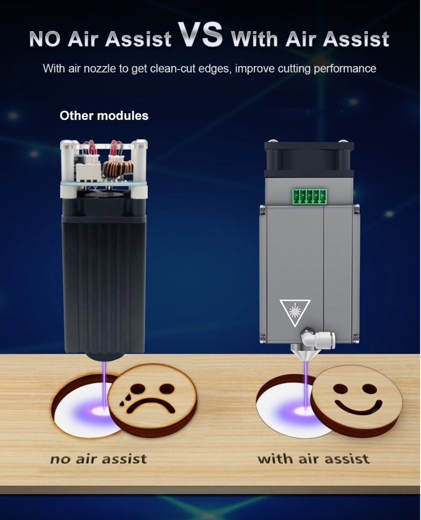 Cnc Corte Laser 100x100cm-130w Corta Mdf 6 Mm En 1 Pasada