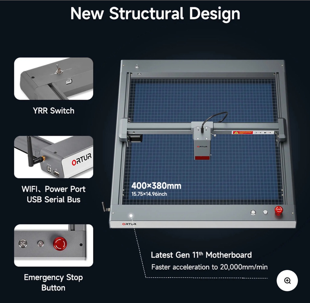 Grabadora Y Cortadora Laser Ortur Lm3 20w