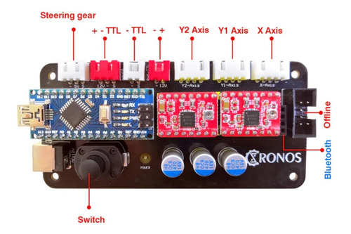 [ACC-CON-CRONOS MAKER-CNC LASER] Placa Controladora Chronos Maker Cnc Laser 2 0 3 Ejes