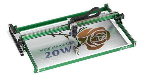 [CNC-20W-NEJE-NEJE 4 MAX 20W KIT DELUXE + PLOTTER] Neje 4 Max 20w 75x46 Cm +plotter+dibujo+rotativo+aire+pad