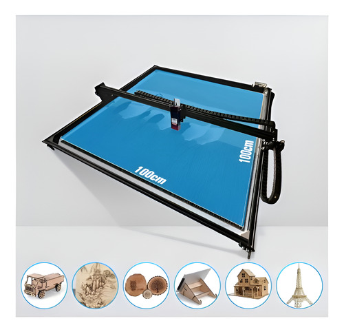 [CNC-10W-CREATIVE MAKER-100X100-80W] Cnc Corte Laser 100x100cm-80w Corta Mdf 3-5 Mm En 1 Pasada