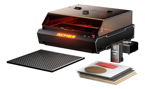 [CNC-48W-ACMER-P3 48W KIT COMPLETO] Cnc Laser Acmer P3 48w Cubierta+panal +aire+camara+rotativo